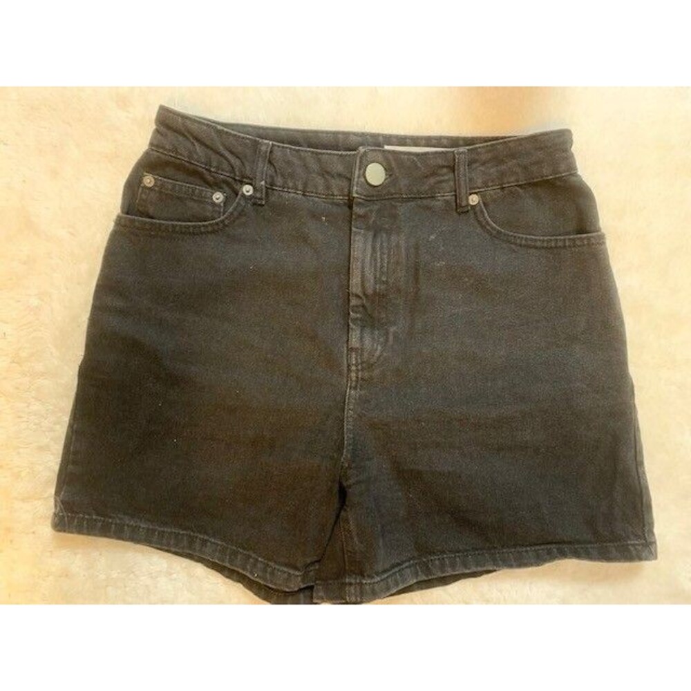 Asos Denim Size US 10 Womens Black Shorts 4.5 Inseam